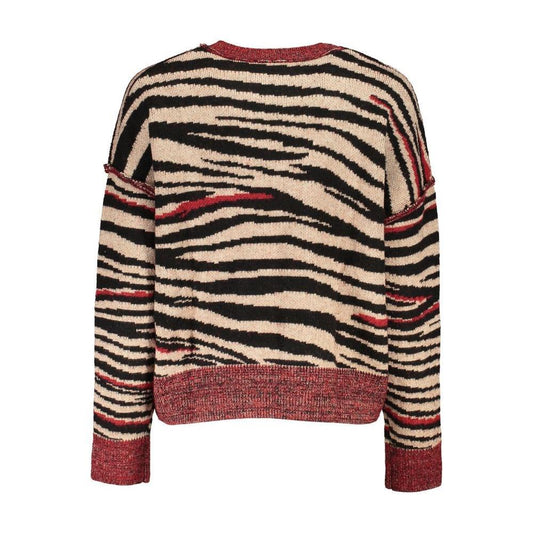 Desigual Red Fabric Sweater