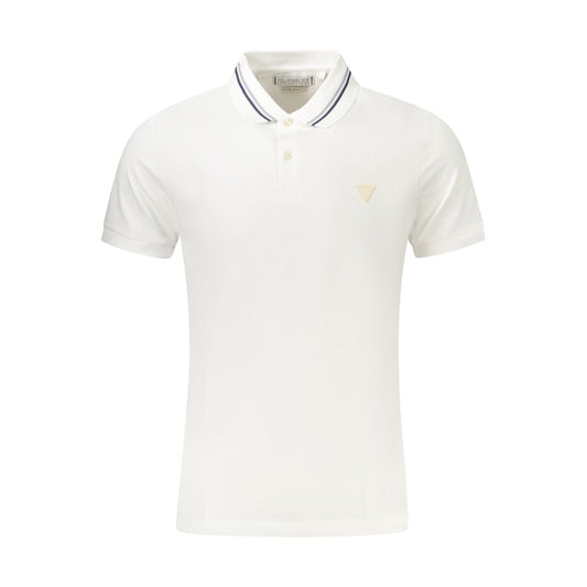 Guess Jeans White Cotton Polo Shirt GU-39036-XXL