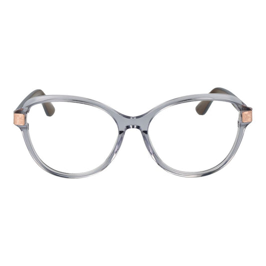Guess Gray Women Glasses Frame in acetate, full-rim style with butterfly design, size 55-16-140, featuring grey color and demo lenses.