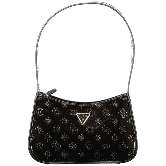 Guess Jeans Black Polyethylene Women Handbag with elegant design and single shoulder strap