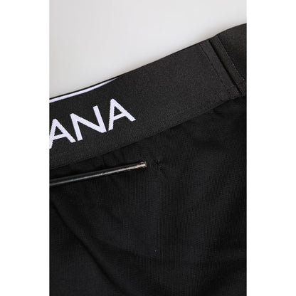Dolce & Gabbana Black Cotton Stretch Regular Brief Underwear