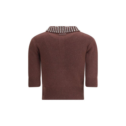PINKO Brown Nylon Sweatshirt