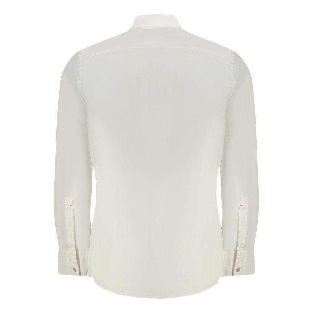 Hugo Boss White Cotton Men Shirt BO-33900-S