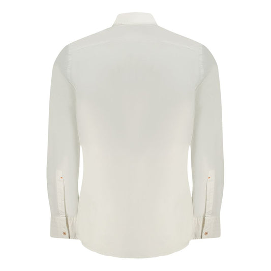 Hugo Boss White Cotton Men Shirt BO-33900-S