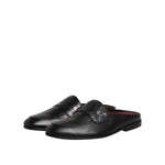 Dolce & Gabbana Black Calfskin Leather Slip On Loafers Shoes MV7552-40