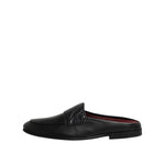 Dolce & Gabbana Black Calfskin Leather Slip On Loafers Shoes MV7552-40