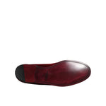 Dolce & Gabbana Red Cotton Velvet Slip On Loafers Formal Shoes