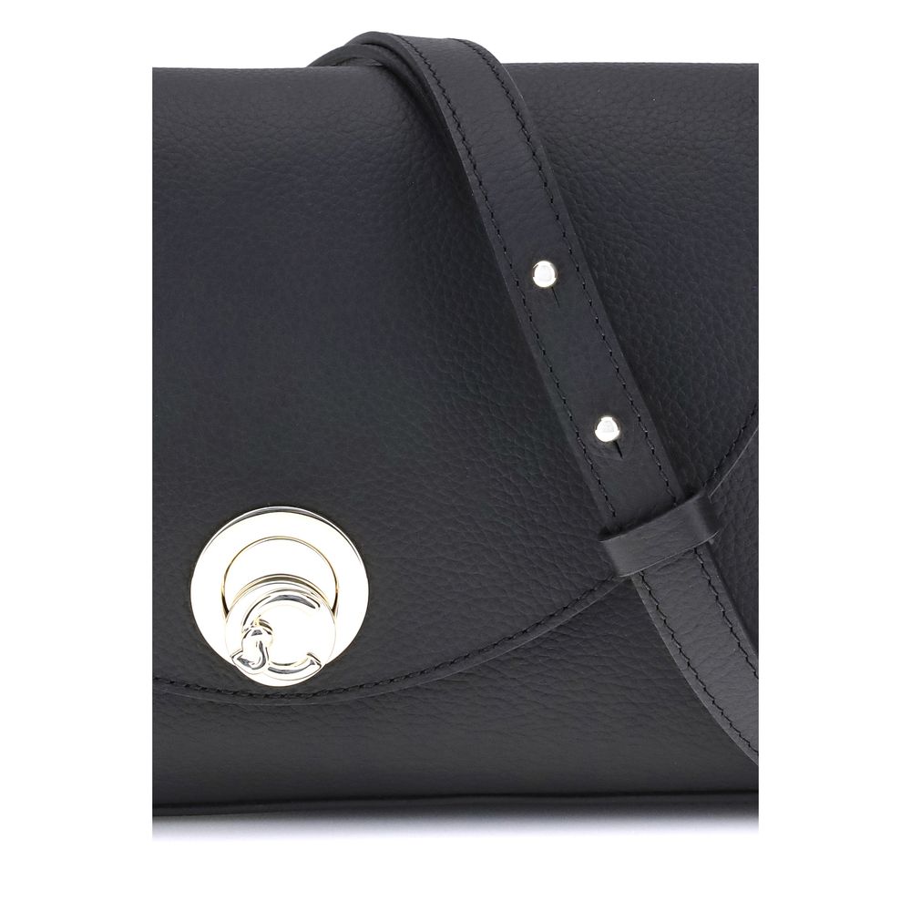 Coccinelle Black Calf Leather Bos Taurus Shoulder Bag