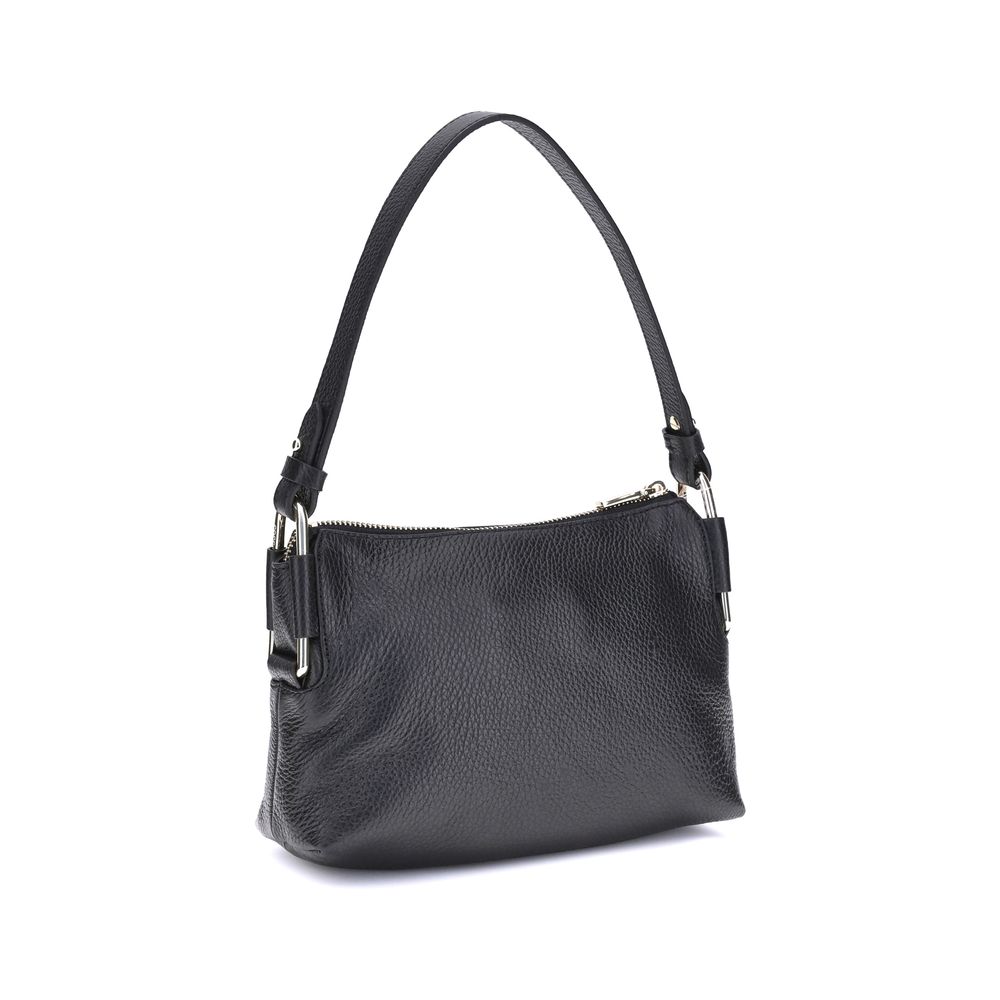 Front view with bag zipped and handles upright.