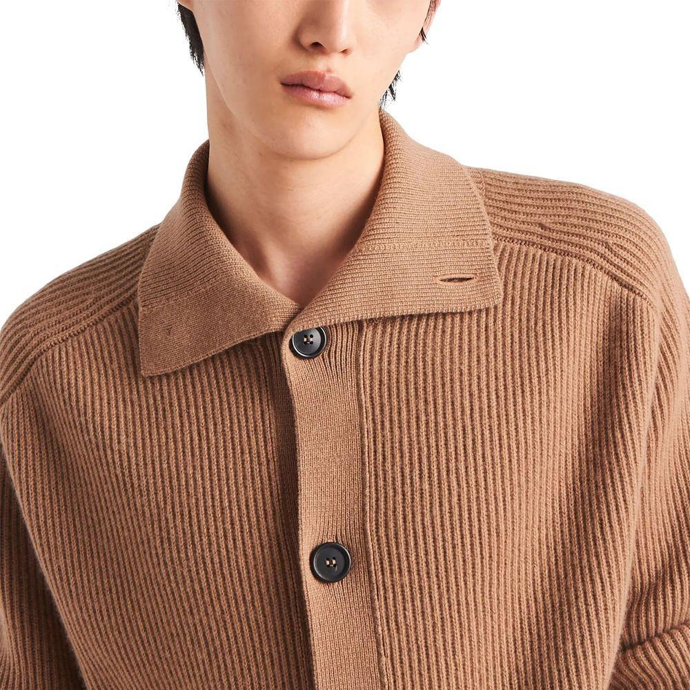 Prada Ribbed Knit Cashmere Cardigan PR-8827770765524-48 | M