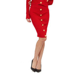 Balmain Knee-Length Mini Skirt BA-8735236522196-36