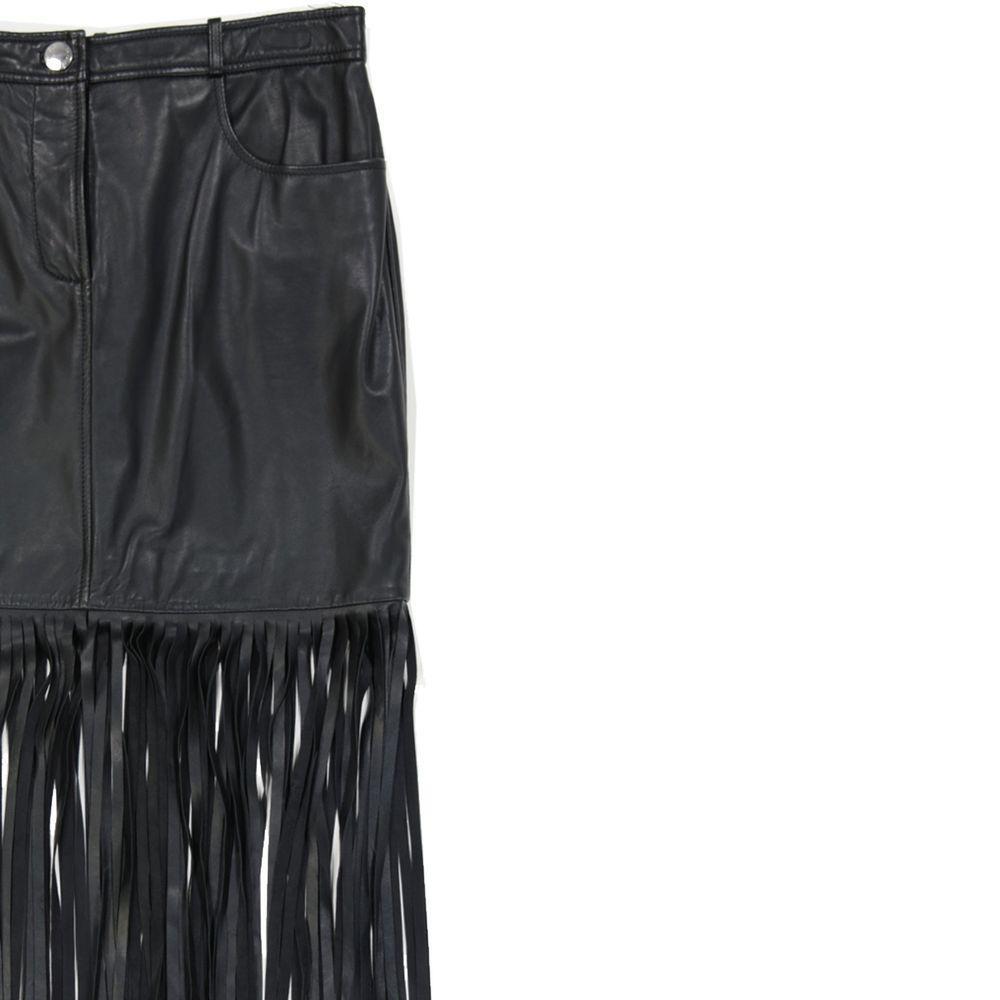 Boutique Moschino Leather Skirt BO-8735277285588-42