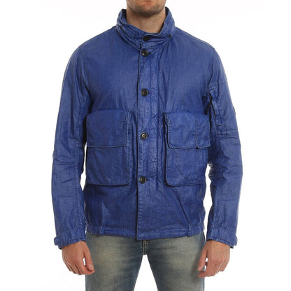 C.P. Company Blue Linen Shell Jacket