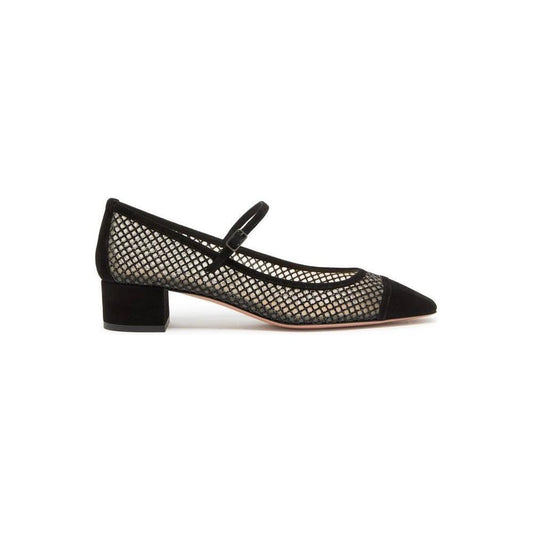 Aquazzura Mayor Crystals Mesh Pumps 35 AQ-8850297454804-EU36/US6