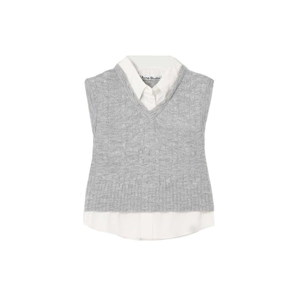 Acne Studios Layered-V-Neck Vest AC-8817250861268-S