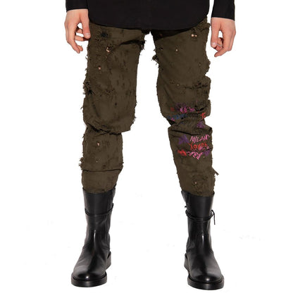 Dsquared² Green Cotton Casual Pants