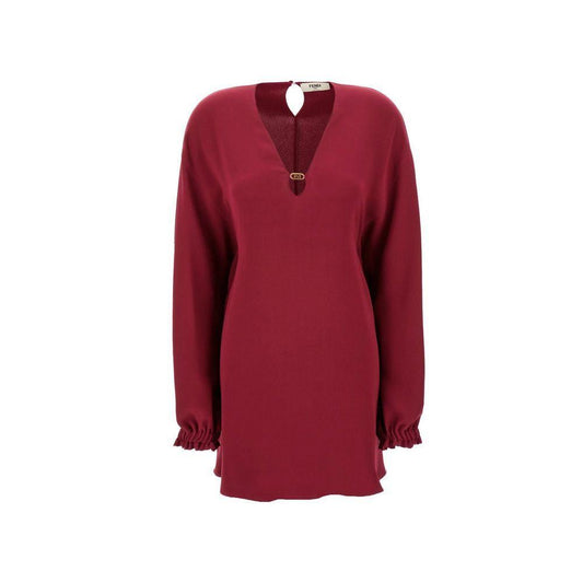 Fendi Cady Silk Dress FE-8735470092500-40