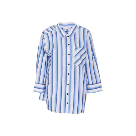Ganni Cotton Striped Shirt GA-8735481102548-42