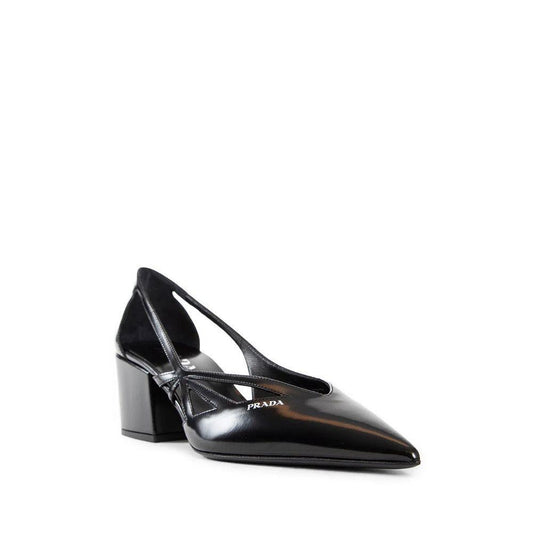 Prada Brushed Leather Cut-Out Pumps PR-8805269438676-EU35/US5
