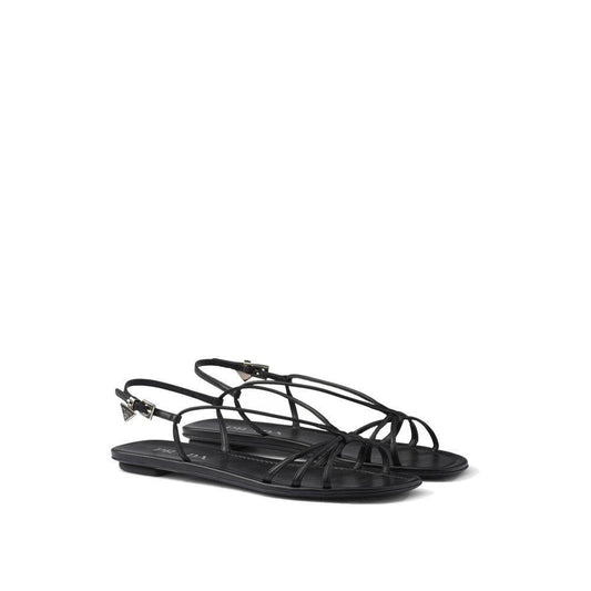 Prada Leather Flat Sandals PR-8805204852948-EU35/US5