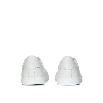 Givenchy White Calfskin Low Top Sneakers
