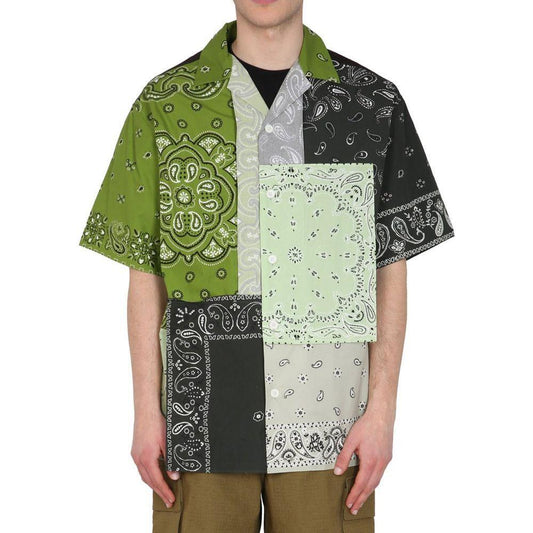 Kenzo Patchwork Cotton Shirt KE-8735505285332-XS