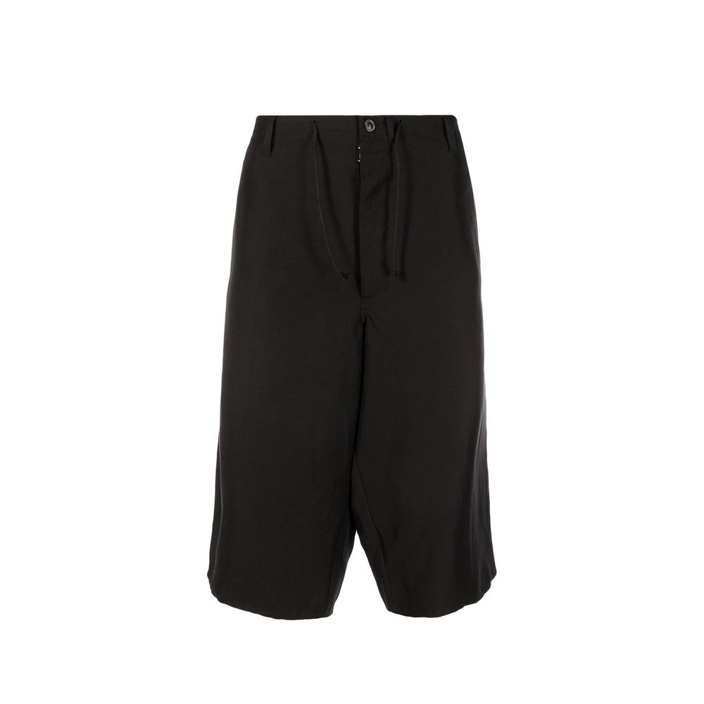 Maison Margiela Black Linen Bermuda Shorts