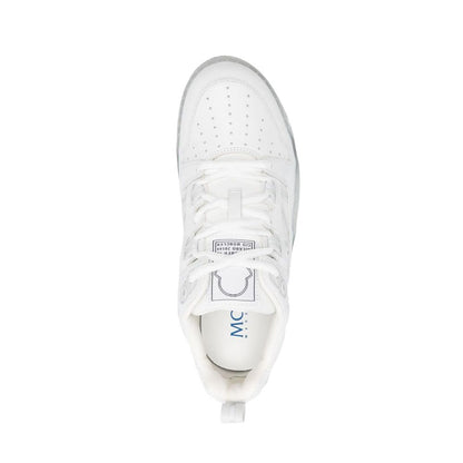 Moncler White Calfskin Low Top Sneakers