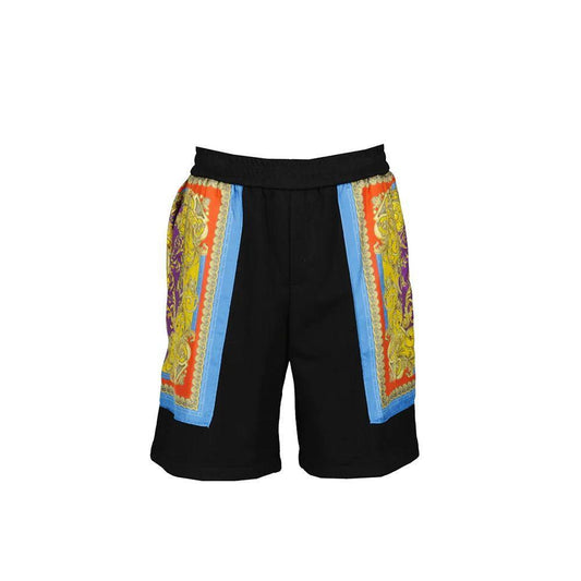 Versace Barocco Goddess Night Print Shorts VE-8735619547348-L