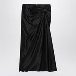 Balenciaga Draped black skirt in cupro twill 831248TSO91/Q_BALEN-1000_108