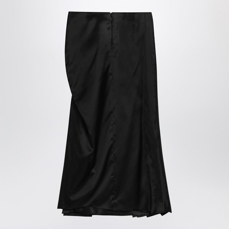 Balenciaga Draped black skirt in cupro twill 831248TSO91/Q_BALEN-1000_108