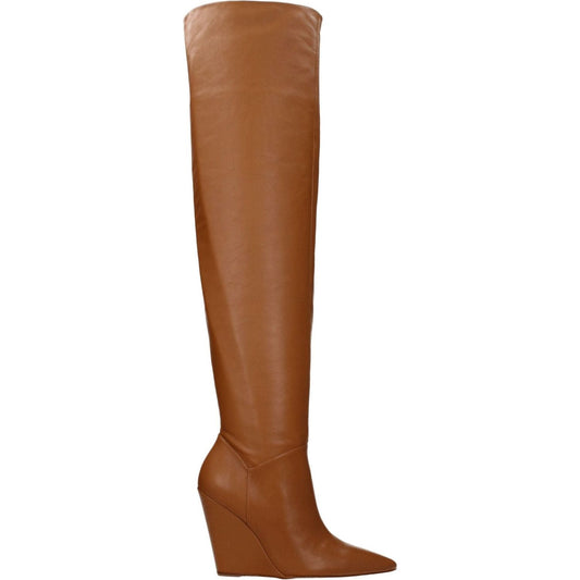 Stuart Weitzman Brown Leather Over The Knee