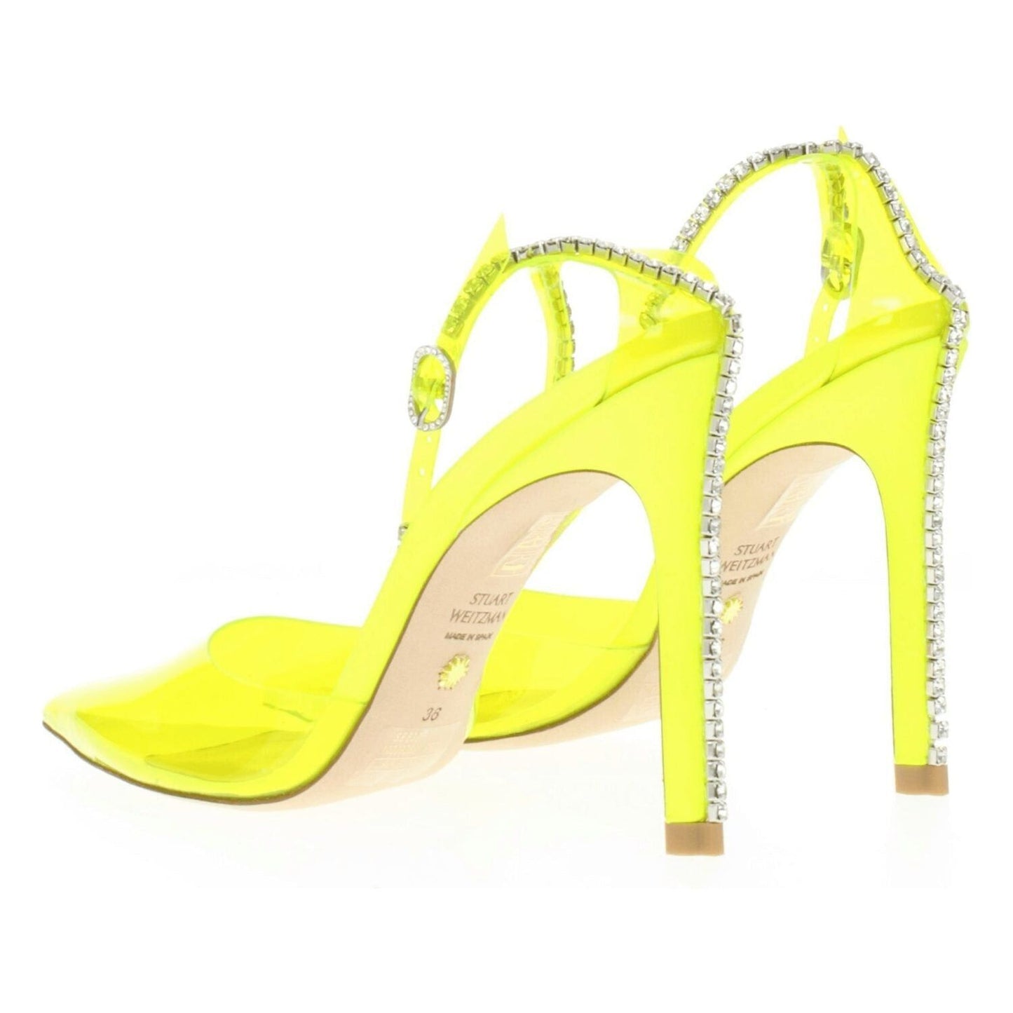Stuart Weitzman Yellow Pvc Stiletto Heels Sandals ST-8547258433801-EU36/US6