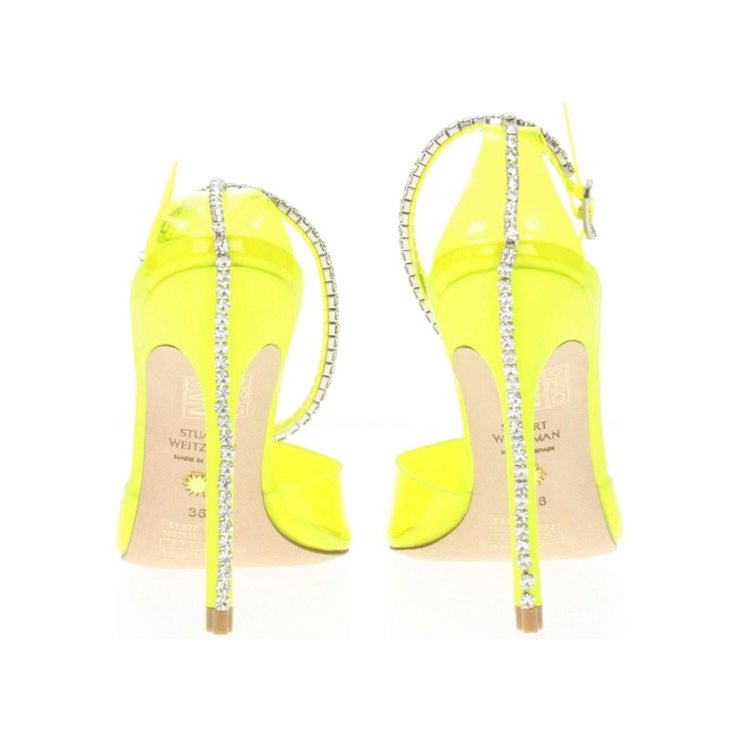 Stuart Weitzman Yellow Pvc Stiletto Heels Sandals ST-8547258433801-EU36/US6