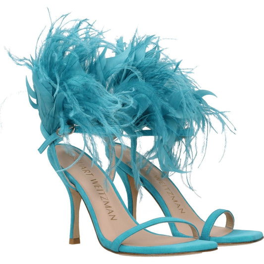 Stuart Weitzman Green Leather Stiletto Heels Sandals ST-8547288088841-EU39/US9
