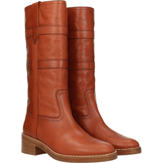 Celine Brown Leather Boots CE-8547320168713-EU41/US11