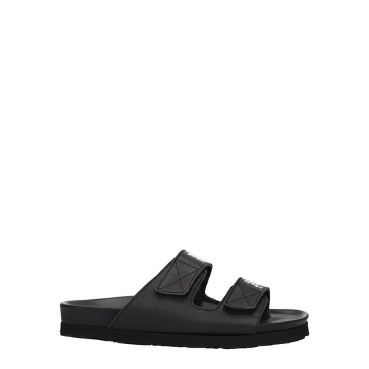 Palm Angels Black Leather Sandals