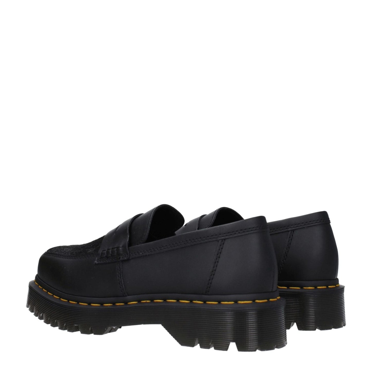 Dr. Martens Black Leather Slip-On Loafers