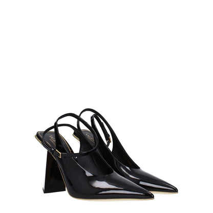 Valentino Garavani Black Leather Sandals