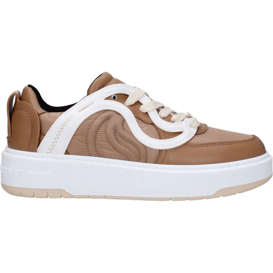 Stella McCartney Brown Fabric Chunky Sneakers