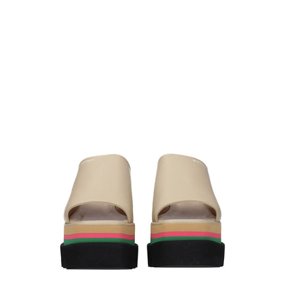Stella McCartney Beige Leather Slippers