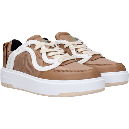 Stella McCartney Brown Fabric Chunky Sneakers