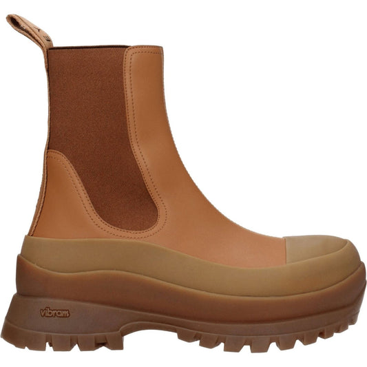 Stella McCartney Brown Leather Ankle Boots