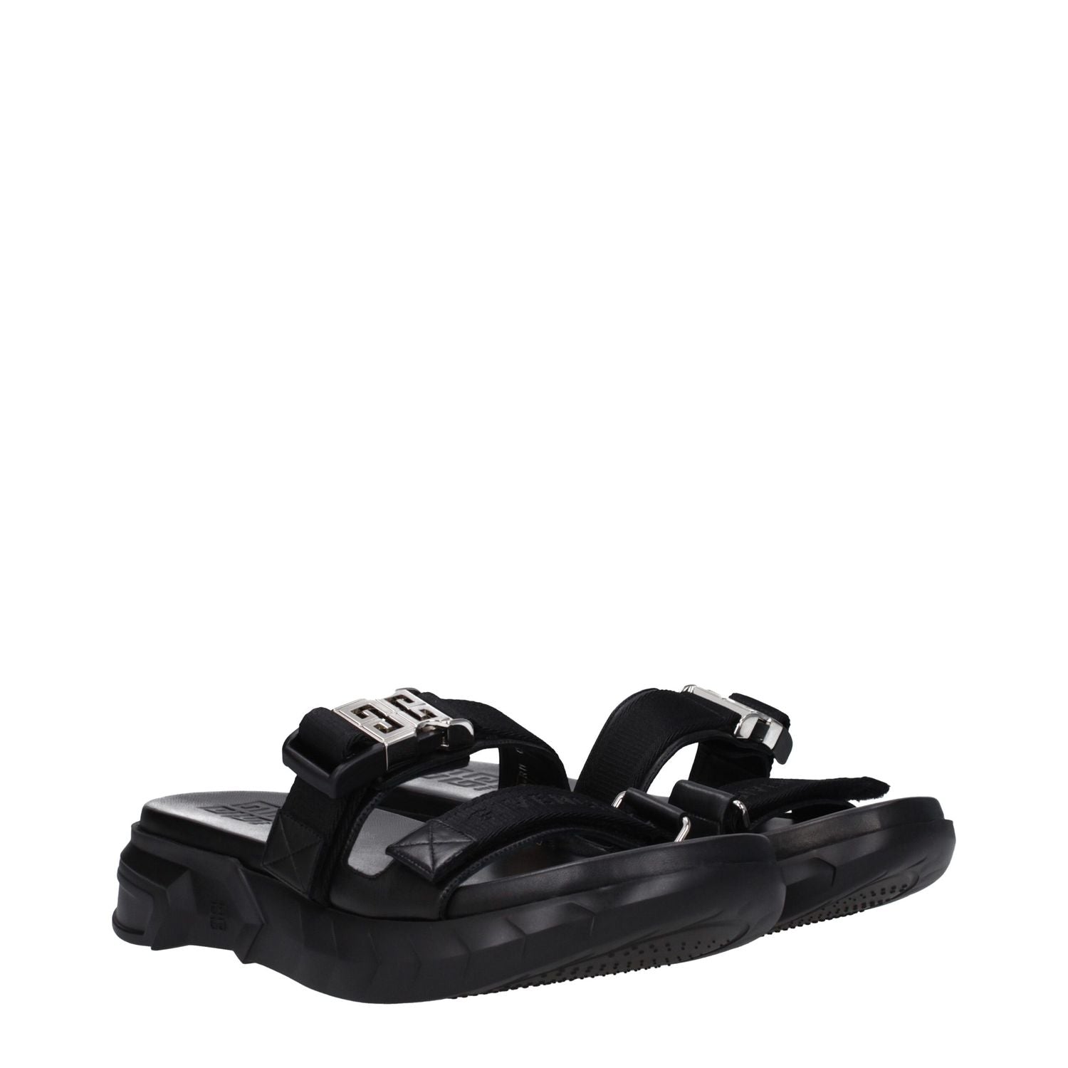 Givenchy Black Fabric Slippers