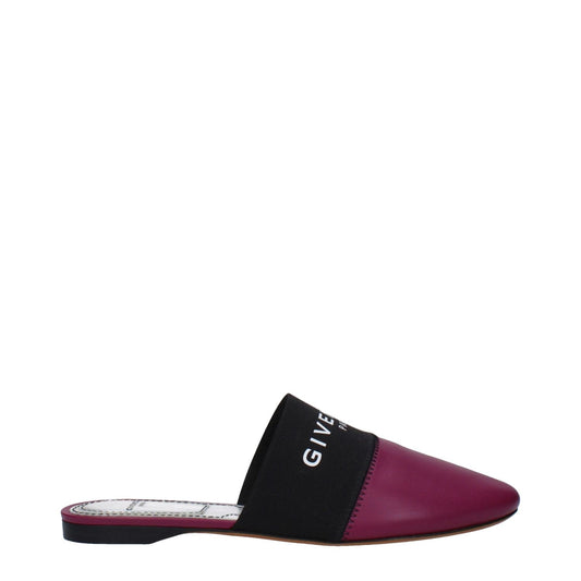 Givenchy Purple Leather Slippers Givenchy