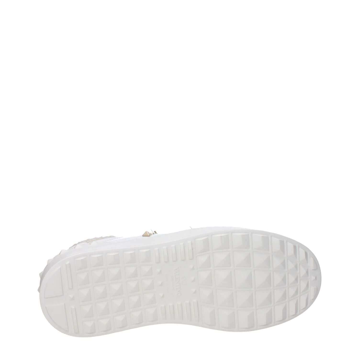 Valentino Garavani White Leather Platform Sneakers