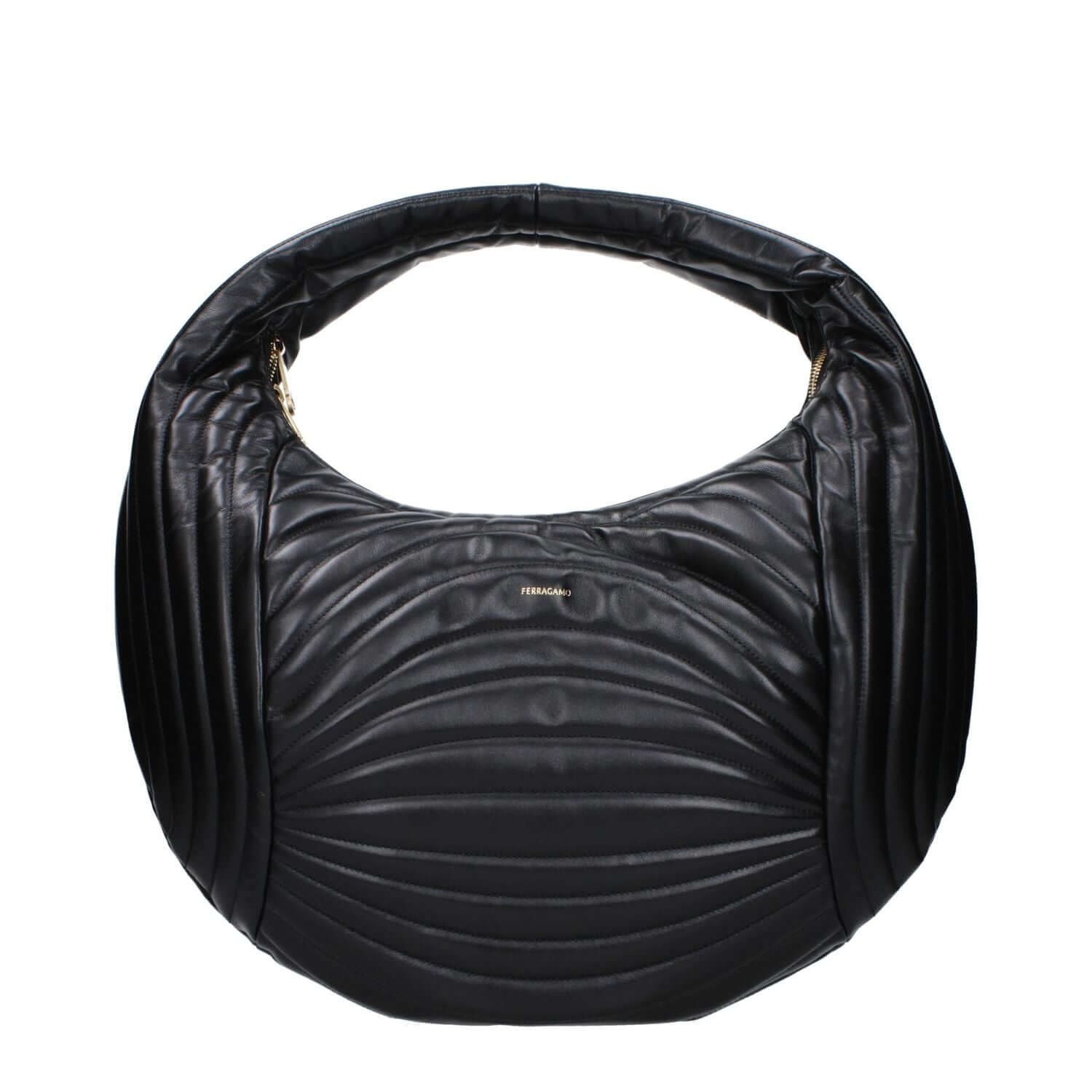 Salvatore Ferragamo Black Leather Handbag