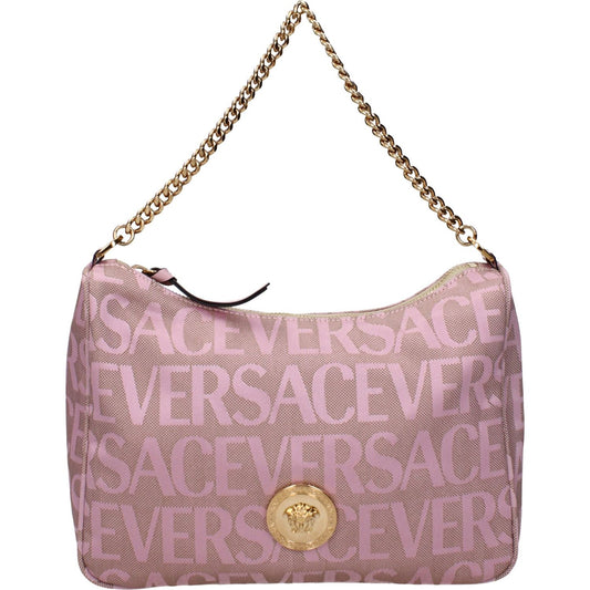 Versace Beige Fabric Handbags