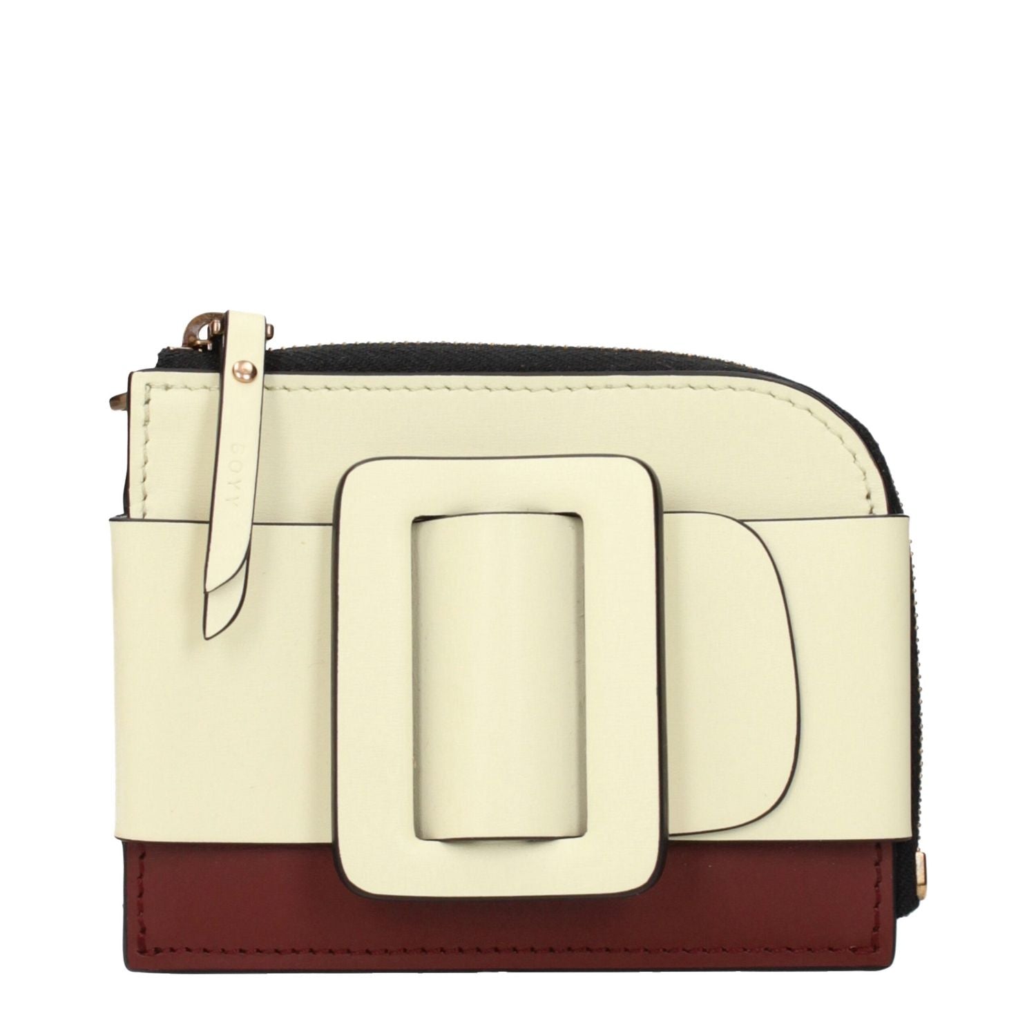 Boyy Beige Leather Cardholder