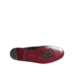 Dolce & Gabbana Black Velvet Slides DG Crown Slipper Shoes